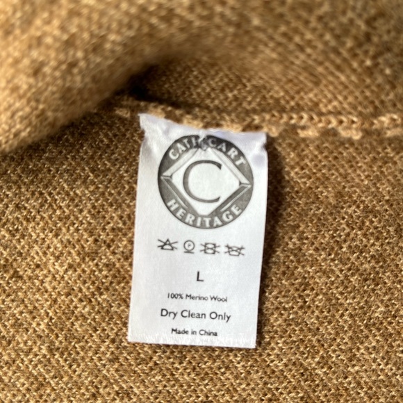Oversized Brown Wool Vest (100% merino wool) - Picture 5 of 9